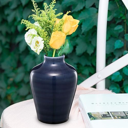 Miniatura 2 de STAR MOON - Florero moderno de cerámica con rejilla retro para decoración del hogar, sala de estar, centros de mesa y eventos
