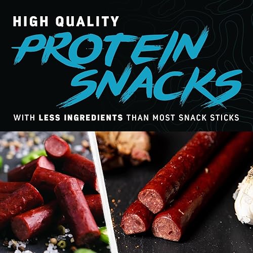 Miniatura 3 de Apex Protein Snacks, Palitos de carne altos en proteínas, bajos en proteínas, bajos en calorías, sin gluten, snack keto (12 palitos de carne,