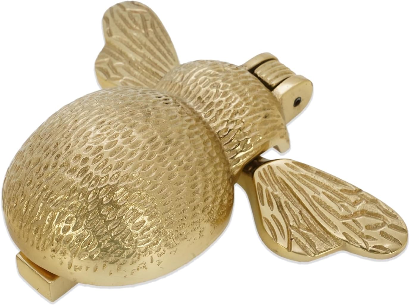 Infinity Decor Polished Brass Bumble Bee Door Knocker - High Quality Solid Brass Knocker for Front Entrance Doors