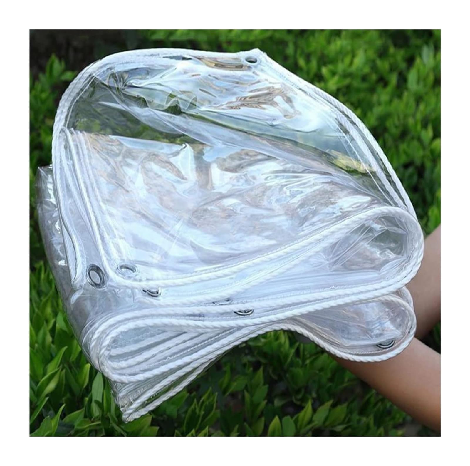 Bâche transparente anti-pluie et anti-gel étanche en PVC souple 4X3.5M
