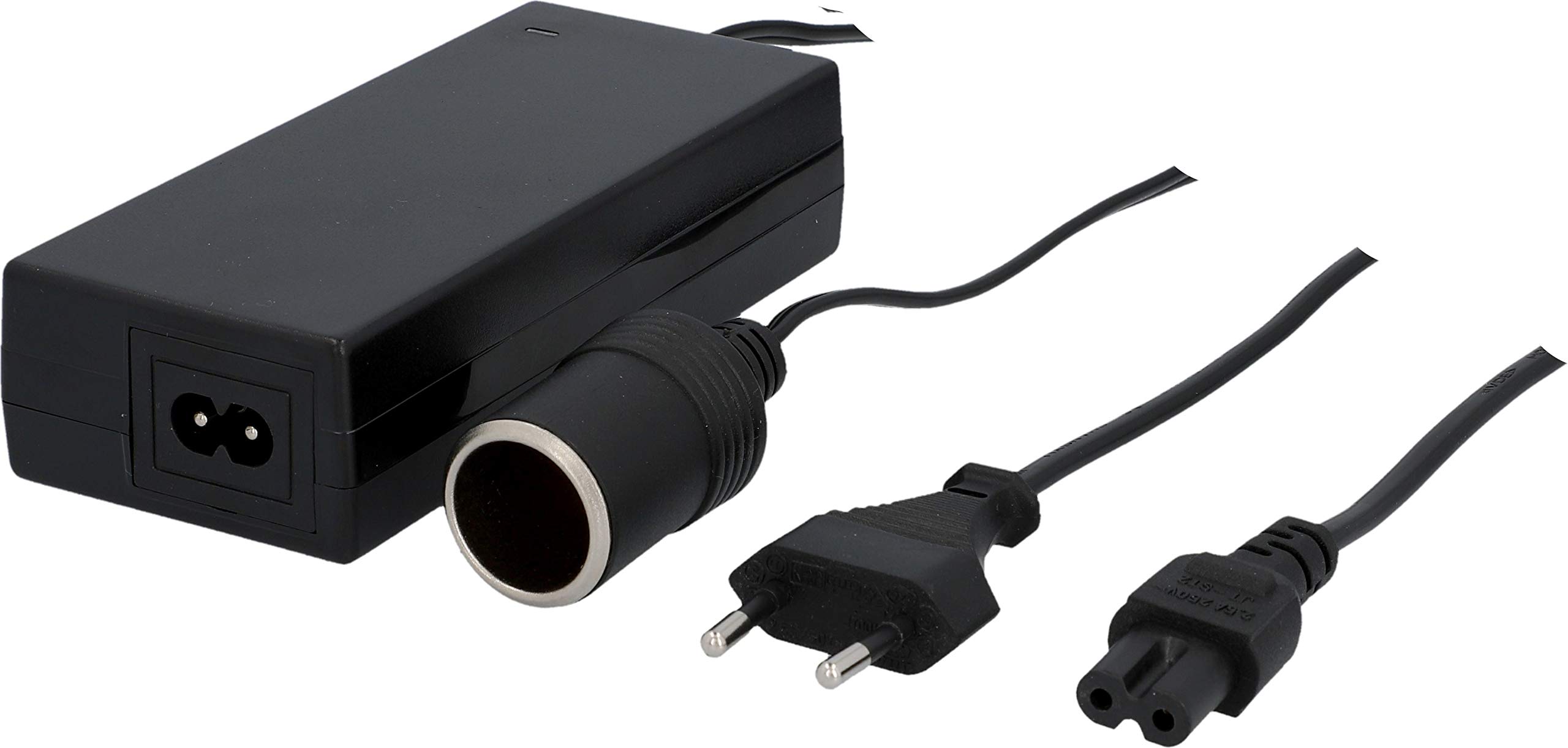 AEG Automotive Spannungswandler KA6 KFZ-Netzadapter Stromwandler Ladegerät 230V AC auf 12V/6A DC (max.72W) mit Zigarettenanzünderbüchse