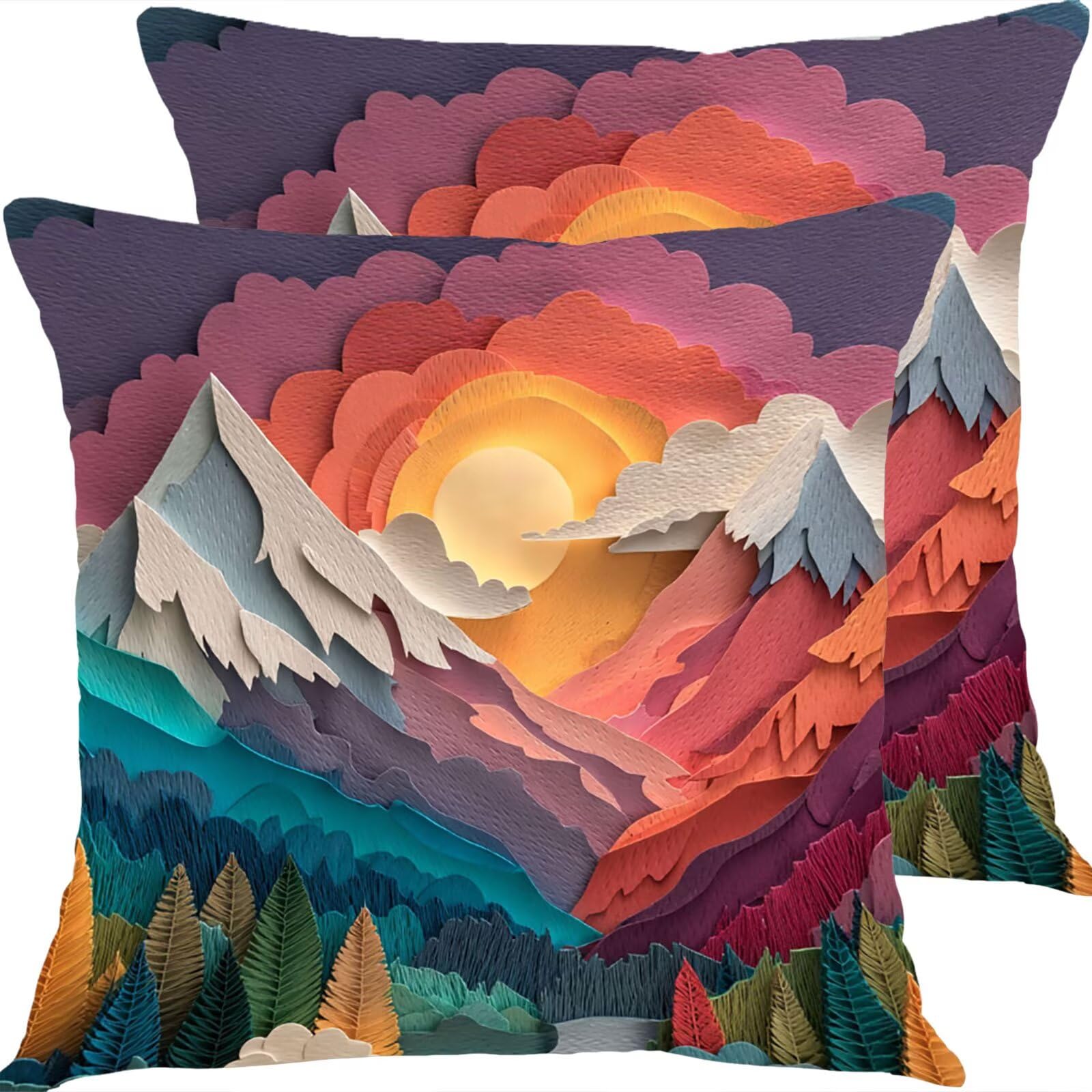 Coussin extérieur imperméable 55x55cm aspect lin premium pour décoration