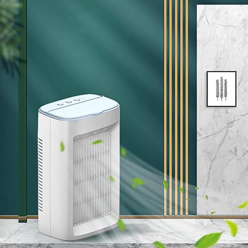 Miniatura 1 de Acondicionador de cabeza con control remoto automático USB, mini acondicionador personal con 3 velocidades con agitación automática de cabeza para