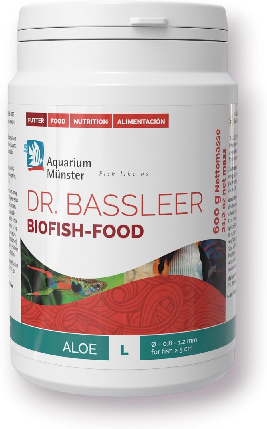 Bassleer Aloe Fish Food (Lrg, 600g)