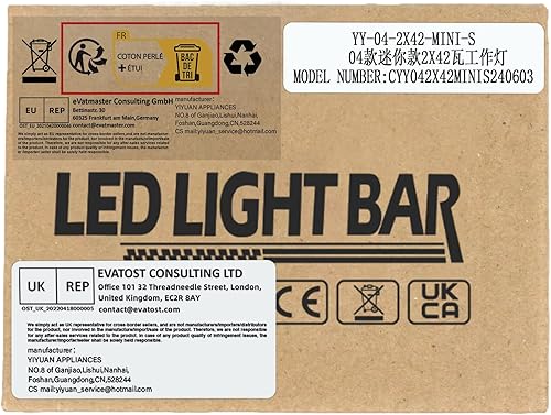 Miniatura 9 de SKYWORLD 2 cápsulas redondas de barra de luz, 3.2 pulgadas, 42 W, mini luces antiniebla para conducción todoterreno, lámpara de trabajo de 12 V 24 V