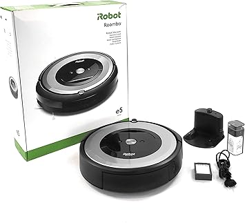 iRobot Roomba e5154 Wifi, Robot aspirador óptimo para mascotas, aspiración alta potencia, 2 cepillos goma, alfombras y suelos, Dirt Detect, sugerencias personalizadas, compatible con asistentes voz5