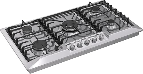 Miniatura 3 de Empava 36 "Acero inoxidable 5 Italia Sabaf Burners Stove Top Gas Cooktop Empv-36GC881