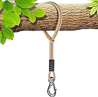 Vista 1 de BeneLabel 1 Pieza Cuerda para Columpio de Árbol, 19 pulgadas, Correa Colgante para Columpio de Hamaca de Árbol, Gancho Resistente, para Accesorios
