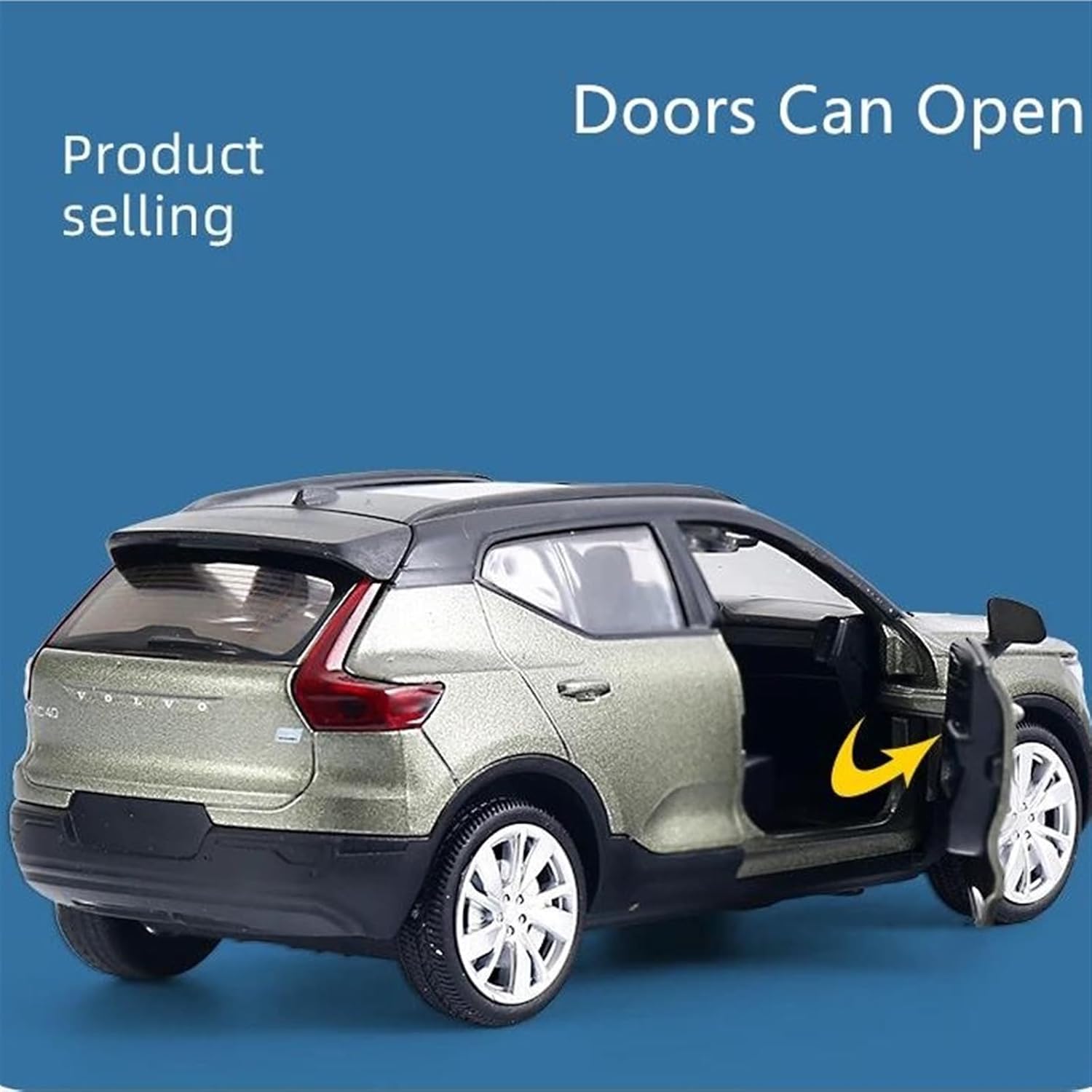 Display Cars 1:32 for VOLVOs XC40 Alloy Simulation Car Model Diecast Vehicles Metal Car Model Ornament Souvenir Collection or Gift(Black)