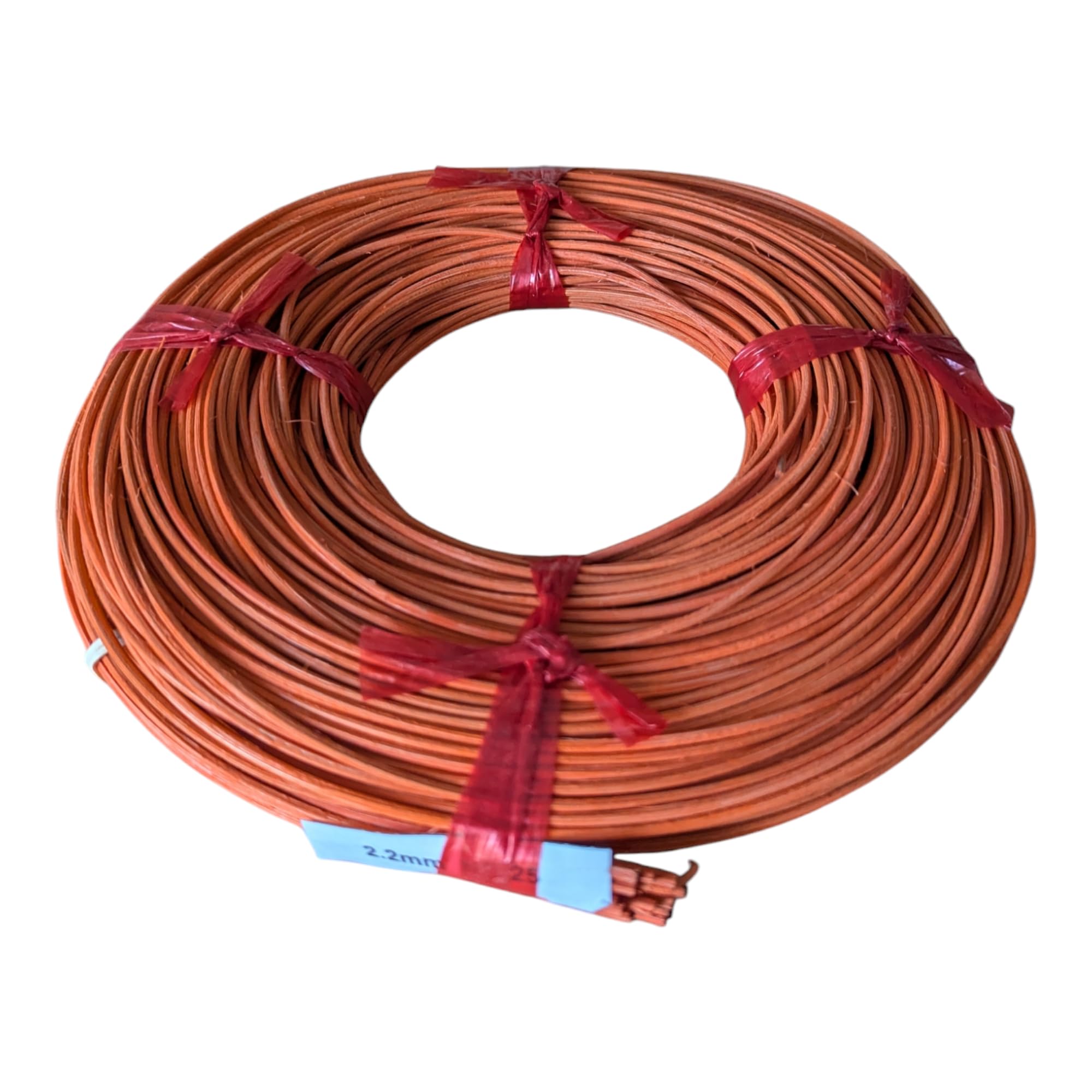 Peddigrohr 3 Farben, 2.2 mm gerollt á250g, gelb,grün,orange