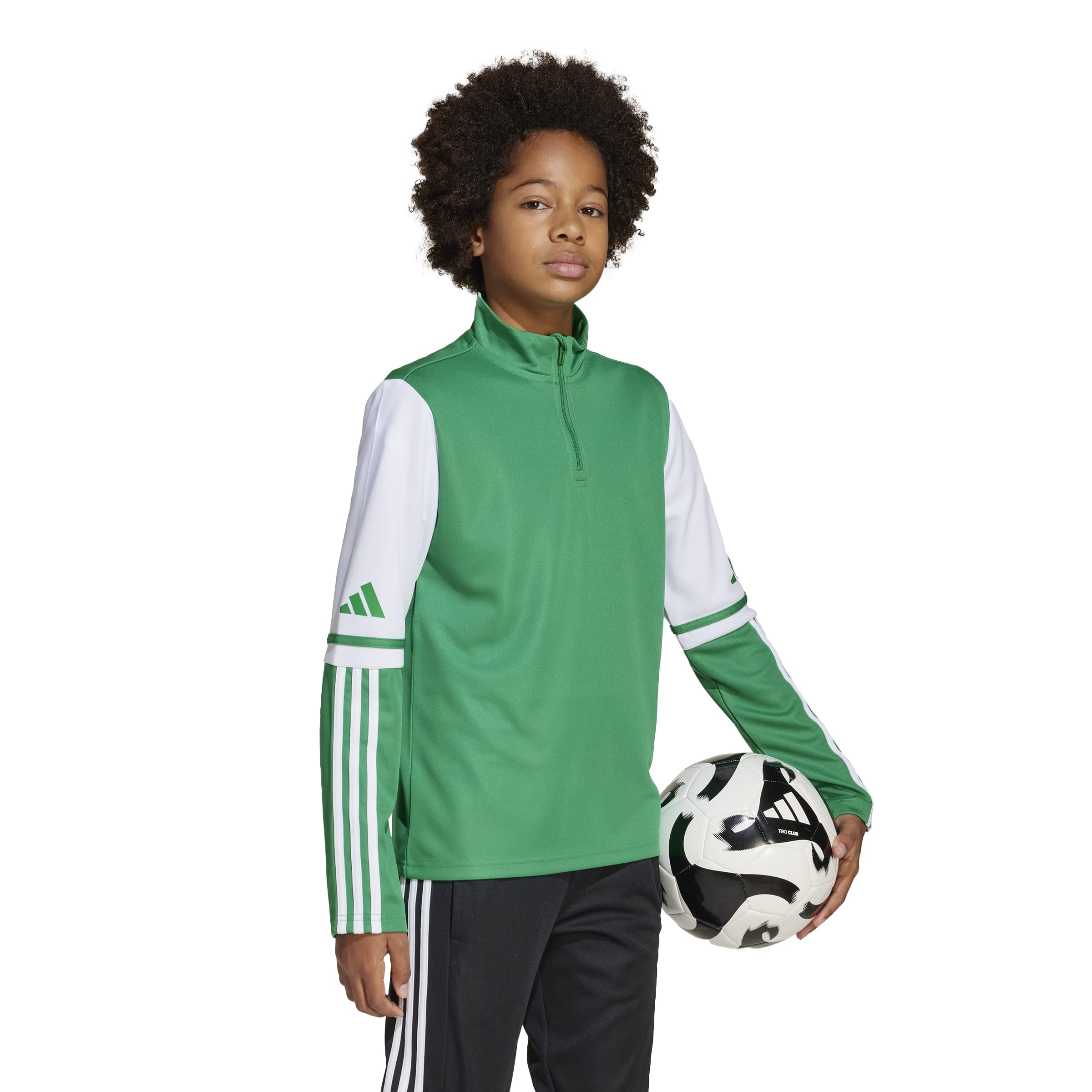 adidas Uniseks - dzieci Squadra25 Training Top Kids Sweatshirt, team green/white, 15-16 Years