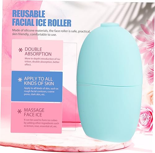 Miniatura 3 de Beaupretty 3 unids Silicona Cara Ice Tray Face Ice Roller Kit de cuidado de la piel Rodillo facial de hielo Guasha Rodillos de ojos fríos Rodillos