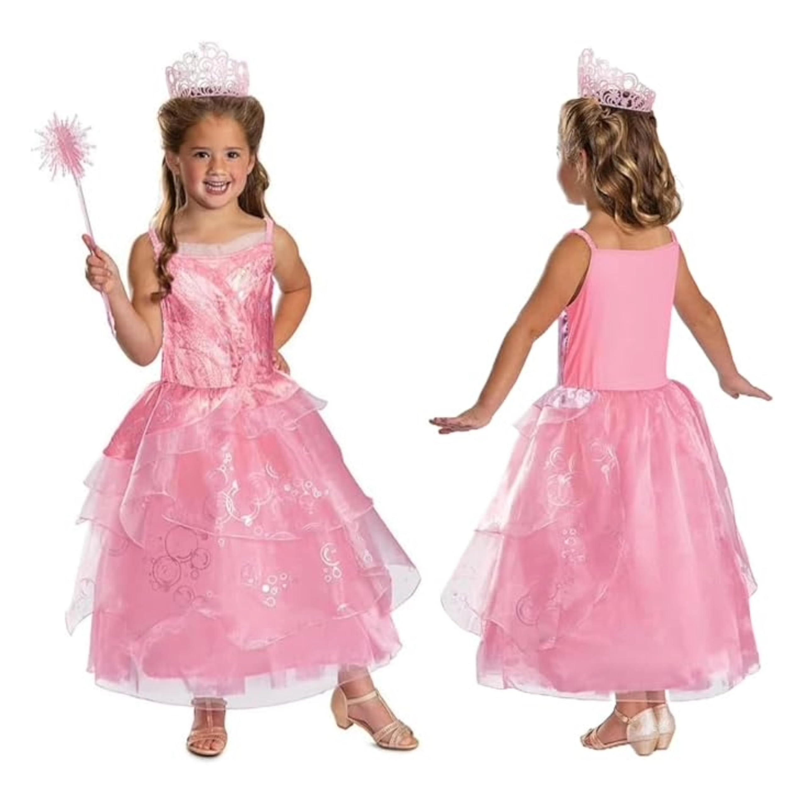 Wicked Glinda 'Dancing Through Life' Fancy Dress For Girls, 5-6 Years