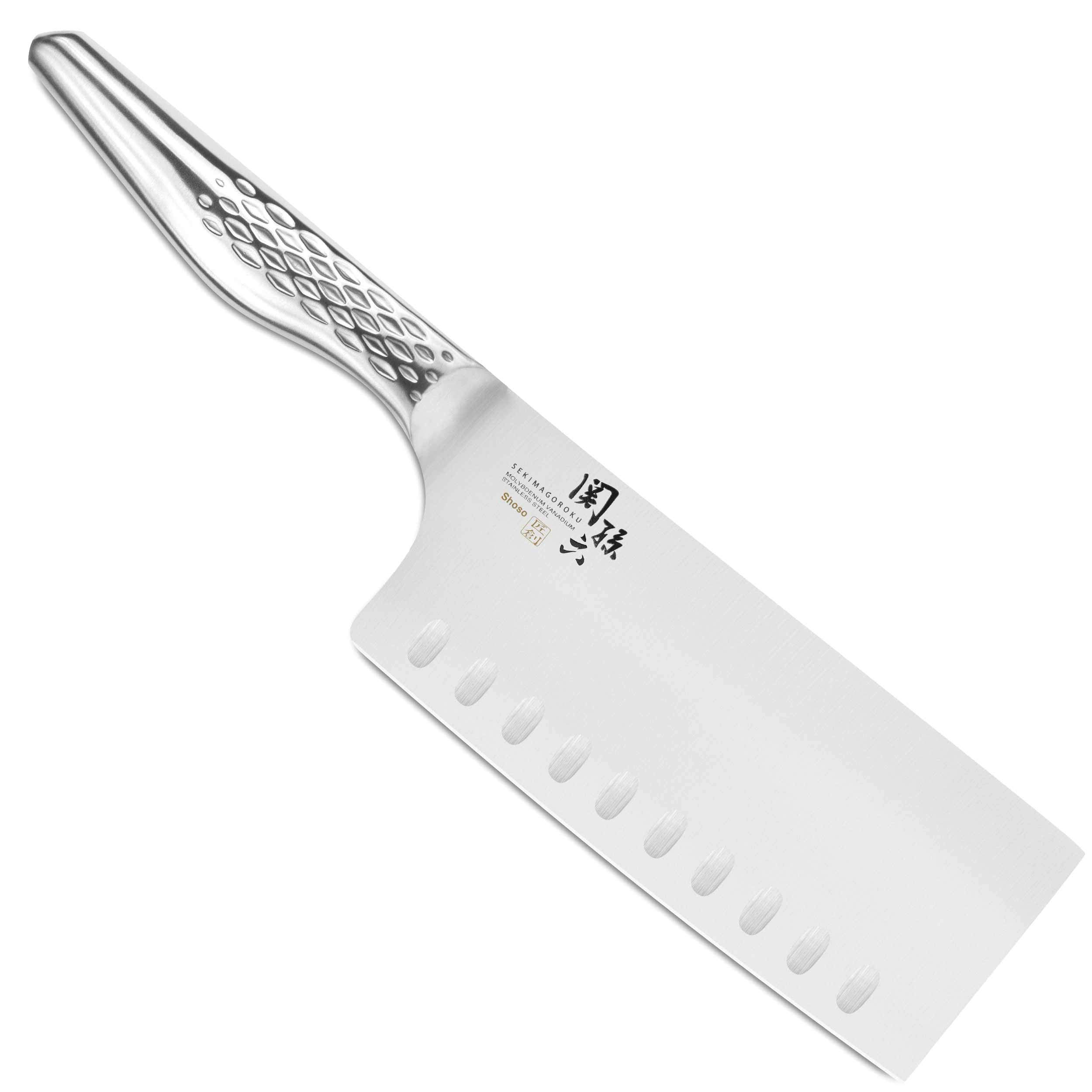 KAI Seki Magoroku Shoso - Cuchillo de oficina con funda protectora (12 cm) Cuchillo multiusos 10) China-Kochmesser 16cm