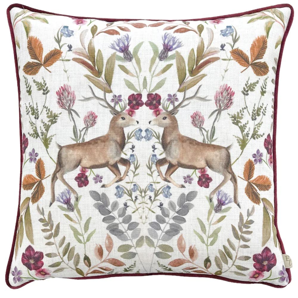 Evans Lichfield Mirrored Stag Cushion Cover