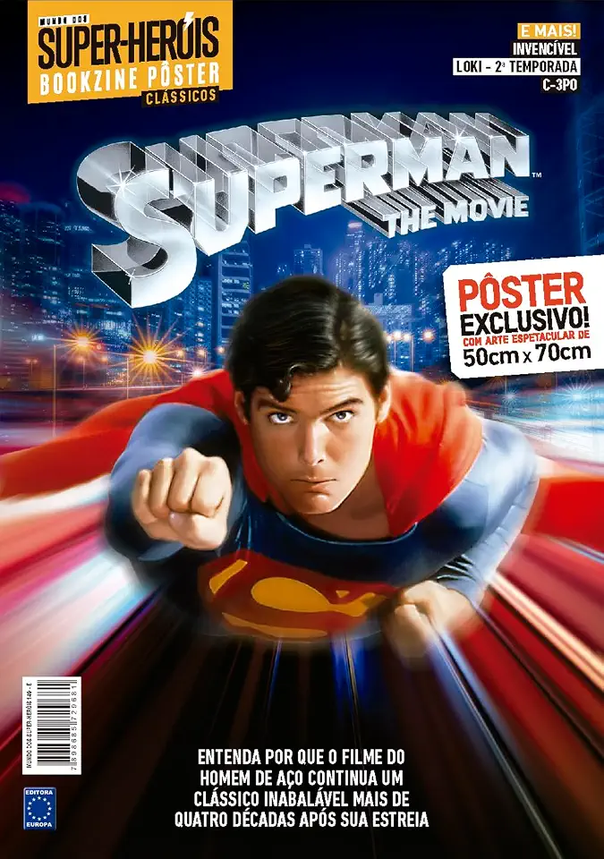 Superman 1978 - Arte B - Superpôster Mundo dos Super-Heróis