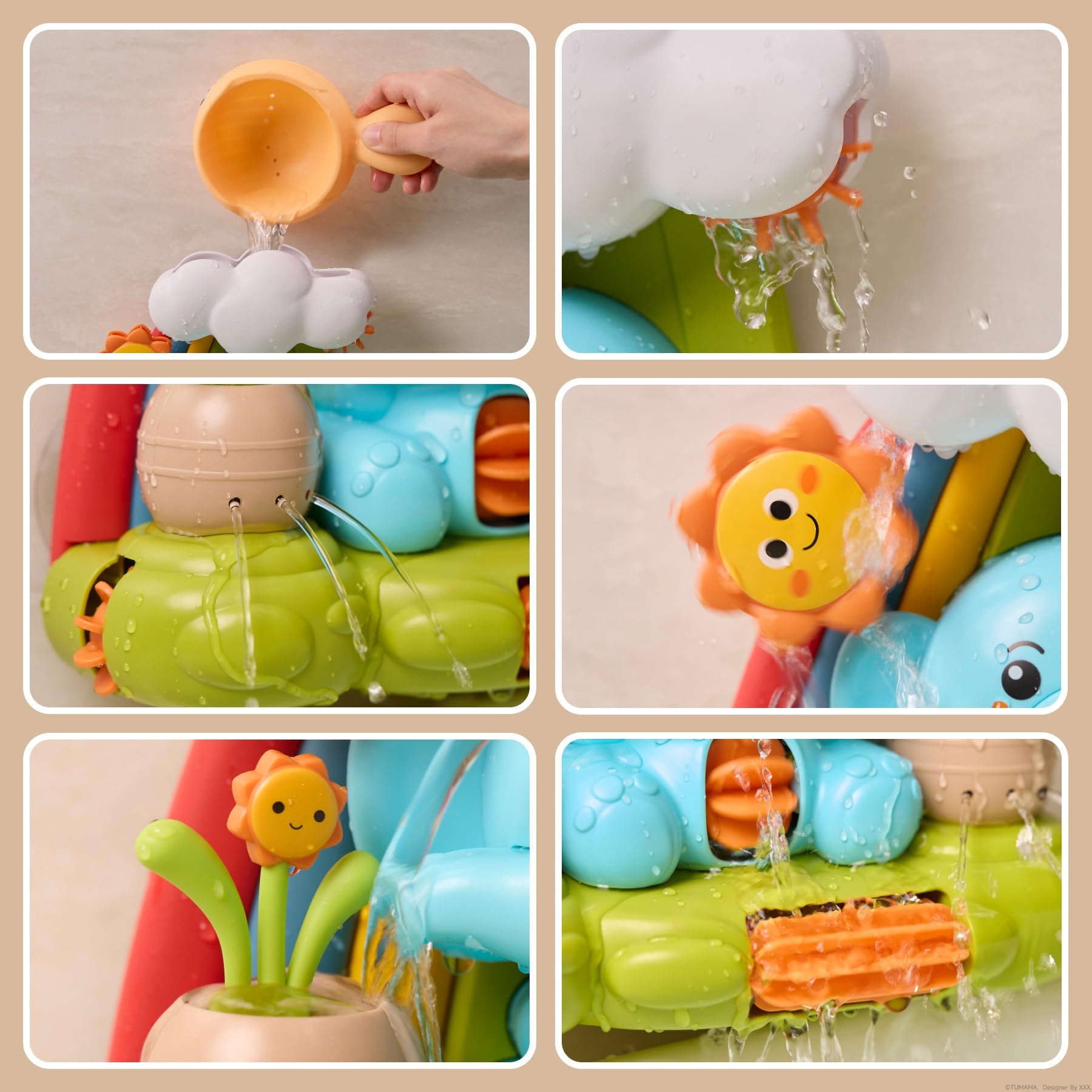 TUMAMA Jouets de Bain pour bébé à partir de 1 an, Jouets de Bain pour bébé à partir de 1 2 3 Ans,Eléphant, Tortue, Canard, Jouets de Bain pour Enfant, Jouet Aquatiques, Cadeaux d'annive