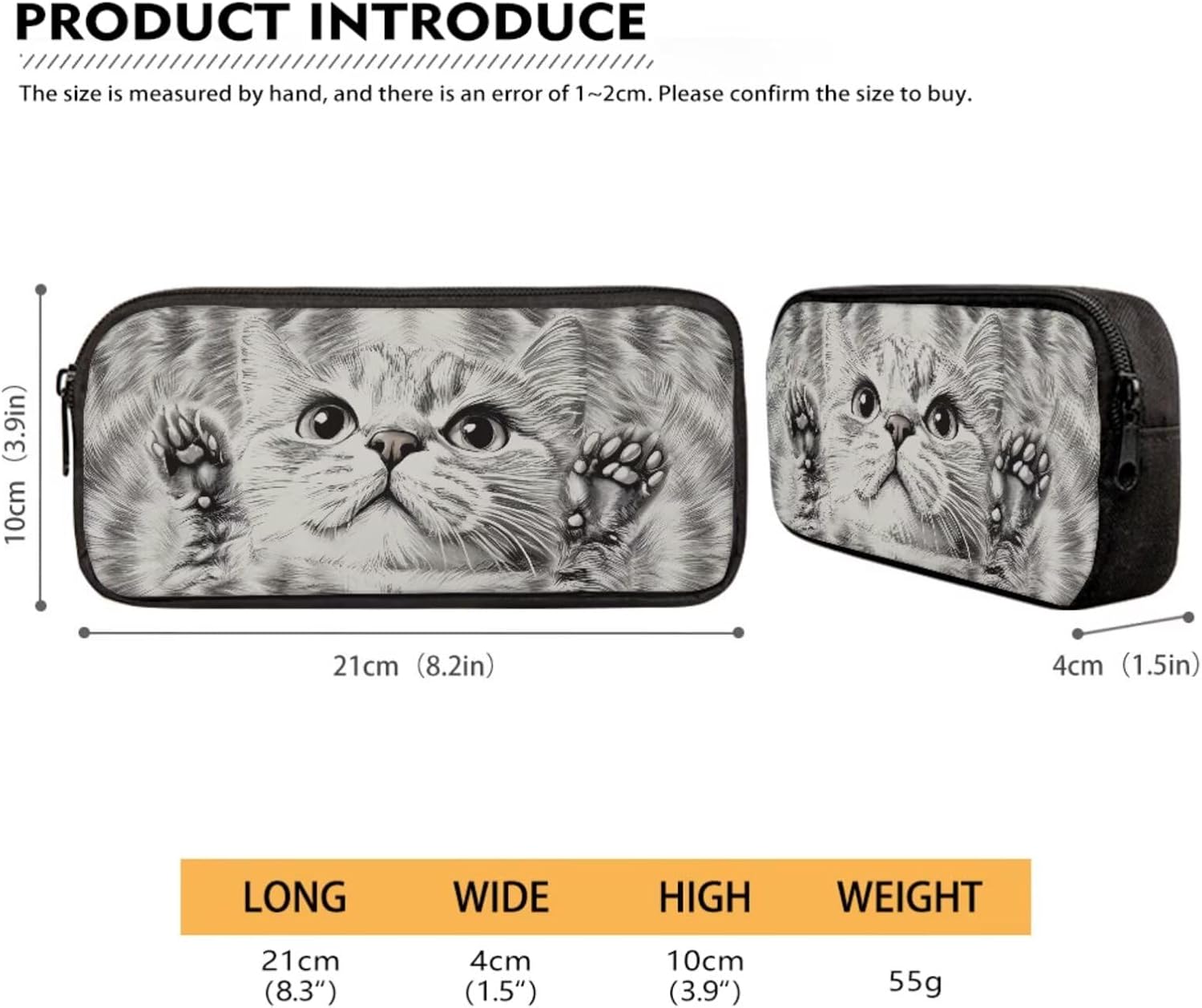 Cat Pattern School Backpack with Lunch Box Pencil Pouch and Water Bottle Holder for Teen Kids Elementary Primary Middle High School Bag Set