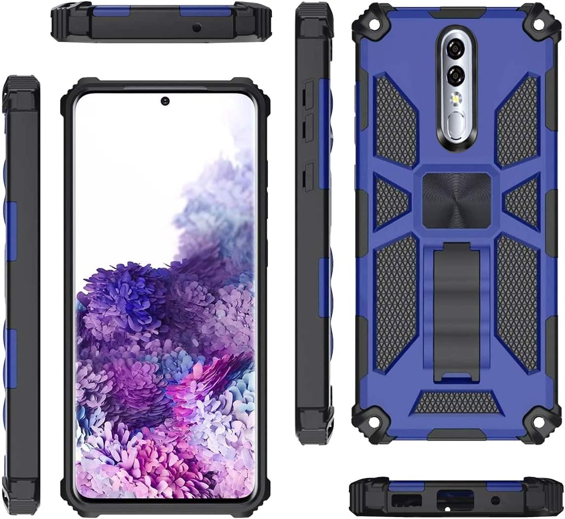 Case for Coolpad Legacy Brisa Protective Cases for Coolpad Legacy Brisa 6.5 inch (2020),Built in Kickstand | Military Grade |Heavy-Duty (Blue)