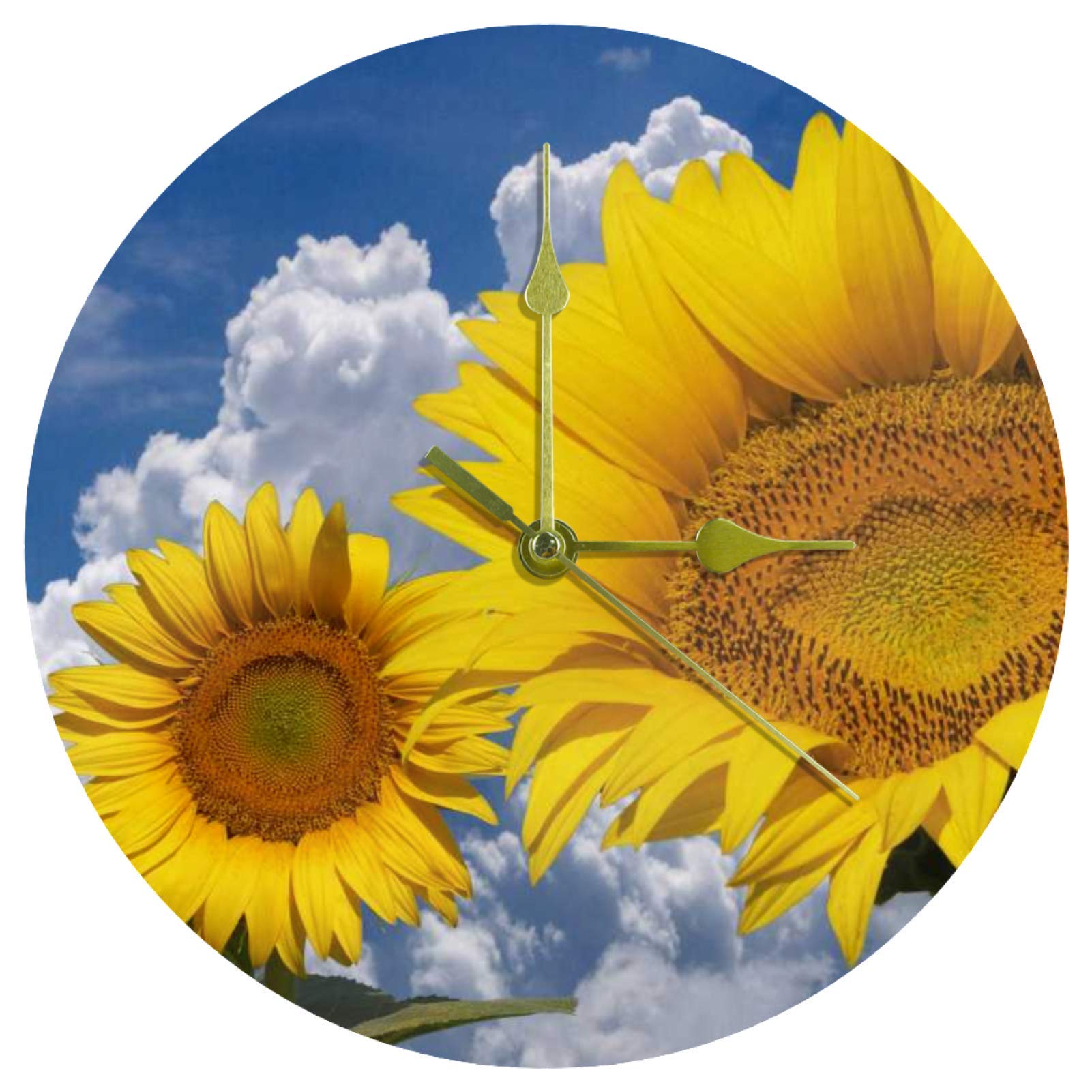 Horloge murale silencieuse à quartz de 25 cm pour un sommeil sans tic-tac