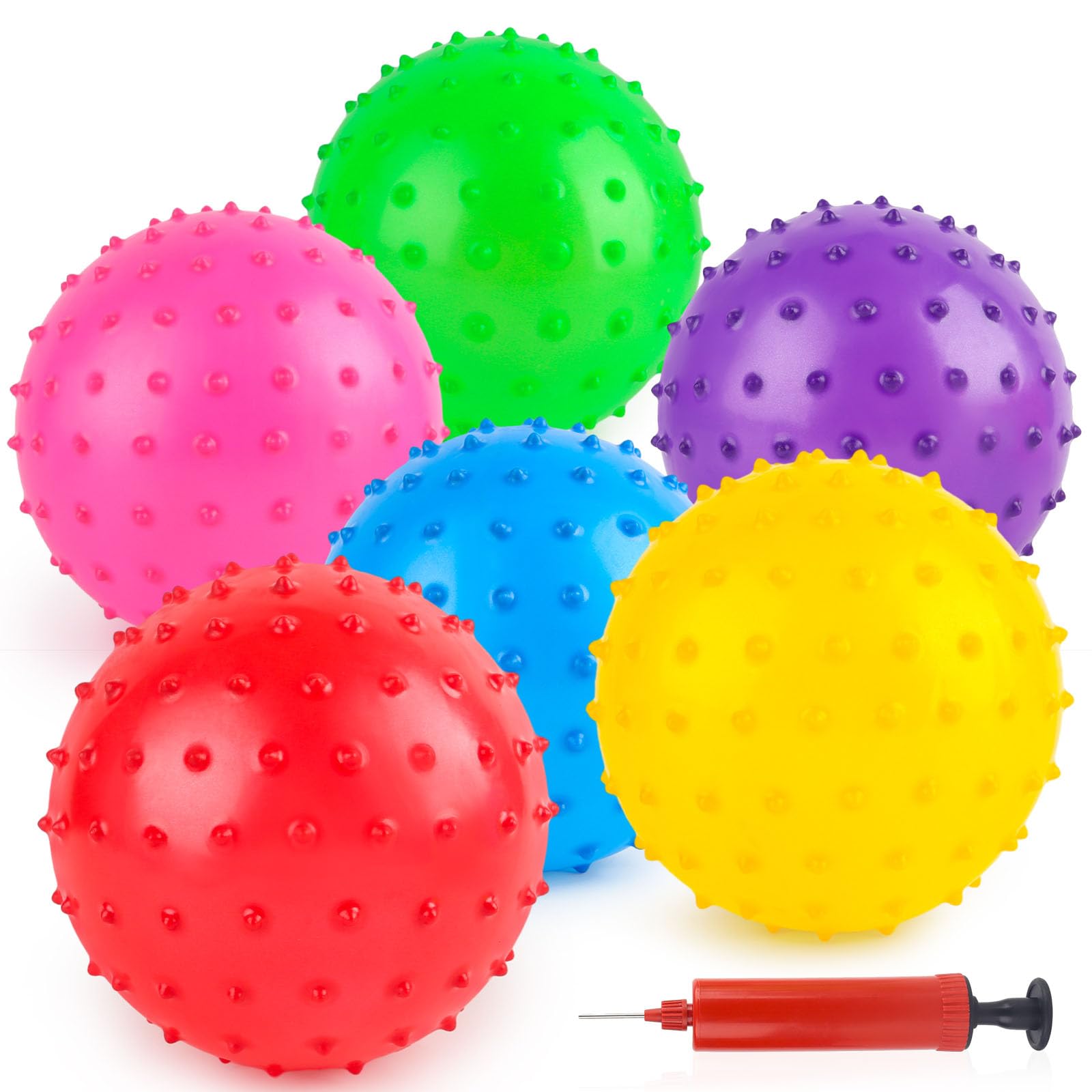 ESSENCE BALL 6個入り Amazon.com: LOVEINUSA 6PCS Bounce Balls, 6inch Sensory Balls with