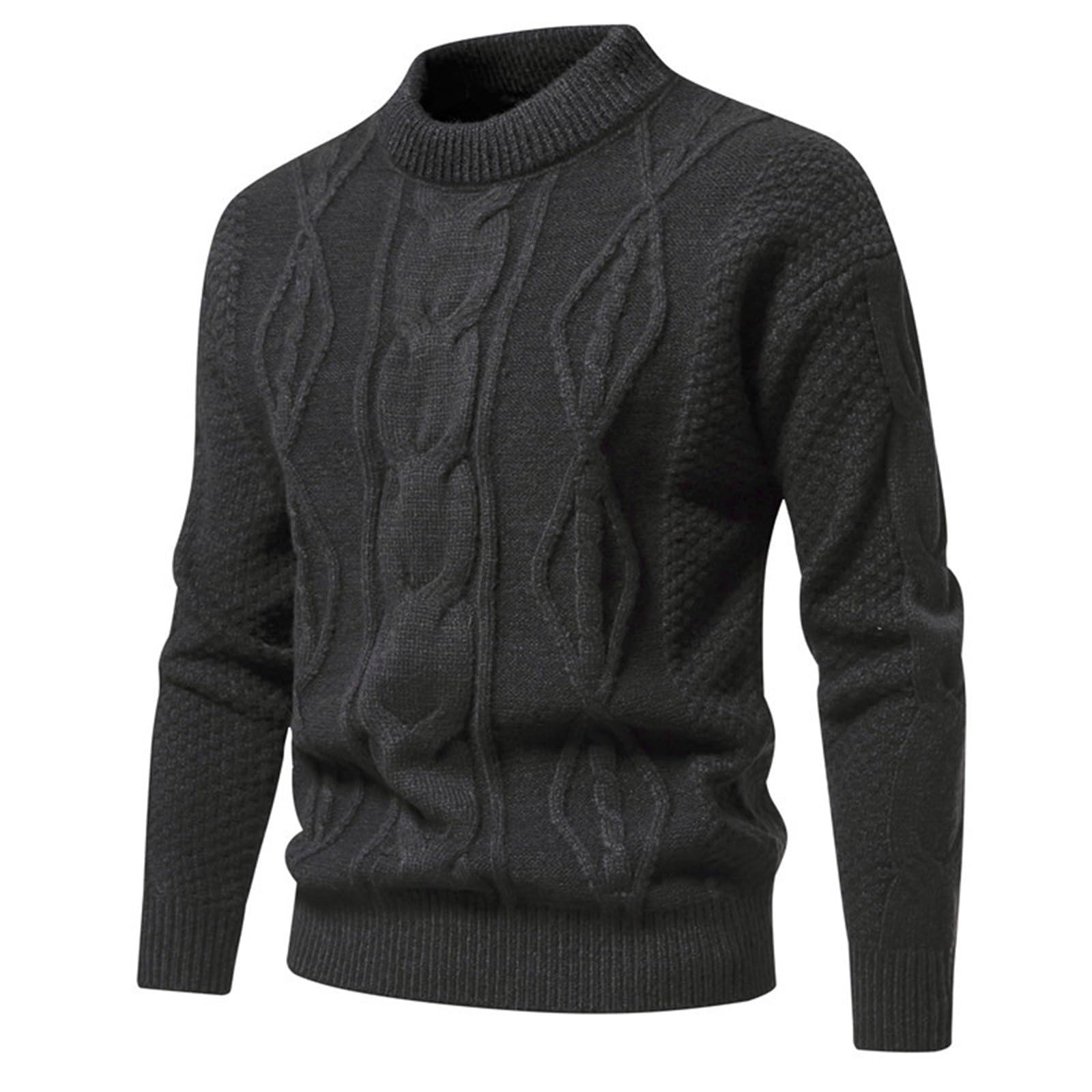 Maglione Dolcevita Leggero da Uomo Manica Lunga Felpato Collo Alto Pullover Dolcevita Maglione Slim Fit Cashmere Pesante Maglia Termica Pullover Elegante Maglioni Collo Alto Uomo