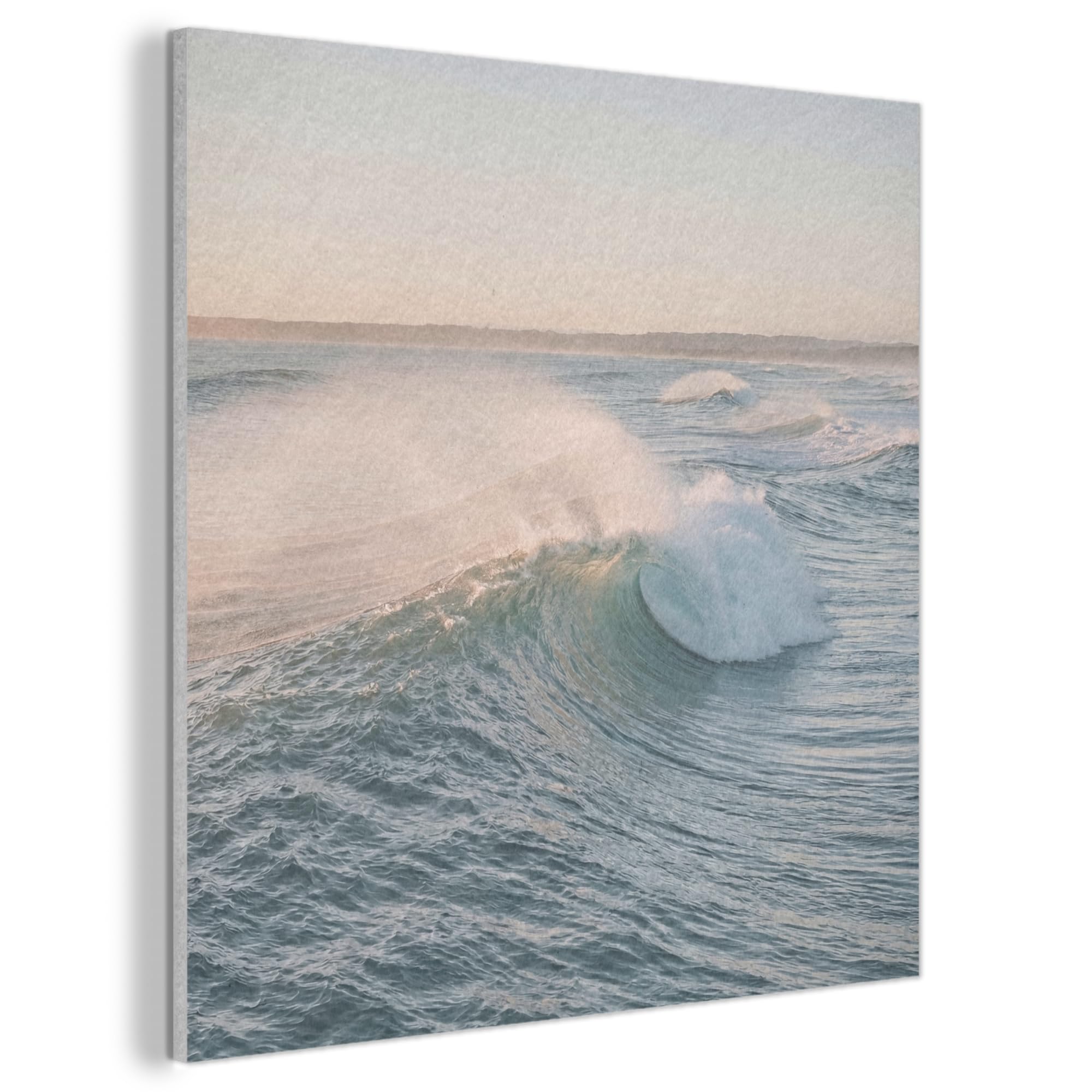 MuchoWow© Felt Panel 50x50 cm Room Style Piece Wallfillers Visual Display Decoration Wall Art Wave - Sea - Water