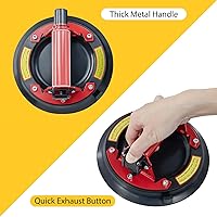 Vista 6 de 2 Pack 8"Suction Cups for Glass,Heavy Duty Glass Suction Cups to Lift Large Glass,Max Load 880lbs Window Suction Cups,Powerful Industrial Tile