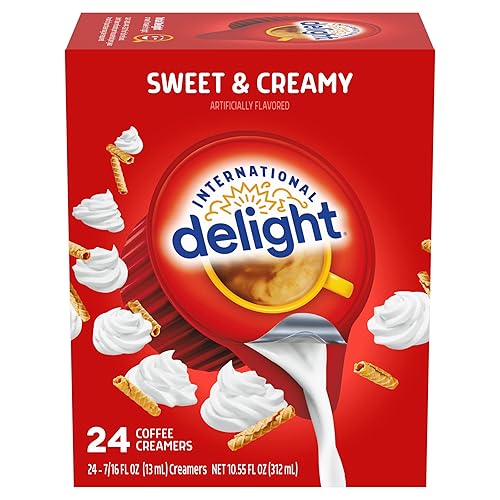 International Delight Crema de café individual, dulce y cremoso, 24 unidades