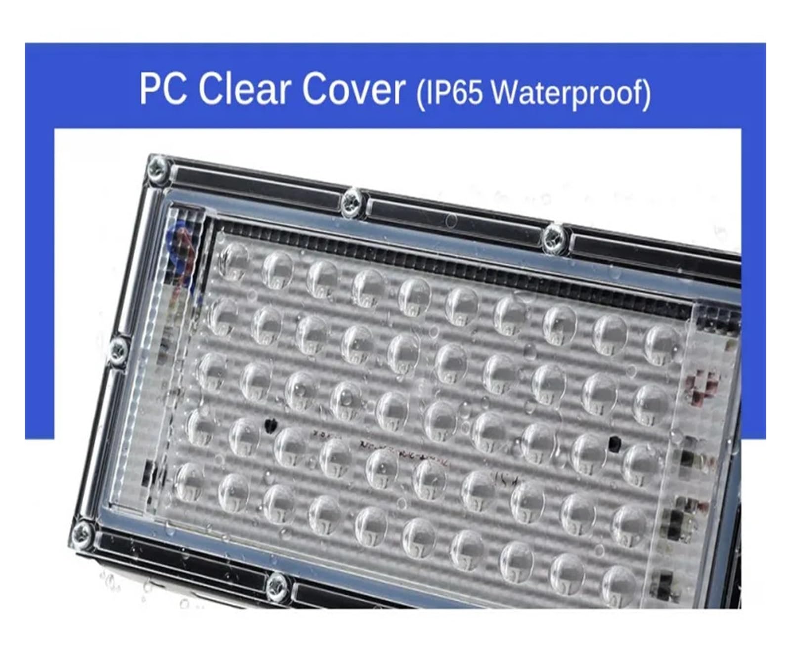 Reflector LED UV de 50 W, 100 W, 200 W y 300 W, luz ultravioleta for escenarios, discotecas, fiestas, detección fluorescente, curado con pegamento sin sombras. Recinto de curado DIY(365-395nm_100W Typ