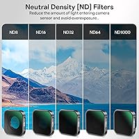 Vista 3 de REYGEAK Juego de 6 filtros de lente CPL ND8 ND16 ND32 ND64 ND1000 compatible con GoPro Hero 12 11 10 9, densidad neutra y filtro de lente