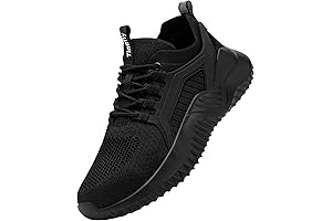 Lightweight Indestructible Shoe for Women Featuring Memory Foam and Steel Toe