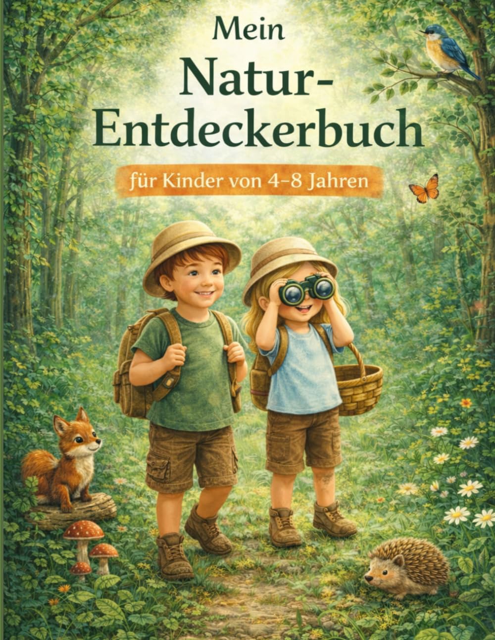 Mein Natur Entdeckerbuch für Kinder von 4 - 8 Jahren: Mitmachbuch mit Ausmalbildern, Naturwissen, Suchspielen und kreativen Entdeckeraufgaben für Kinder von 4 bis 8 Jahren