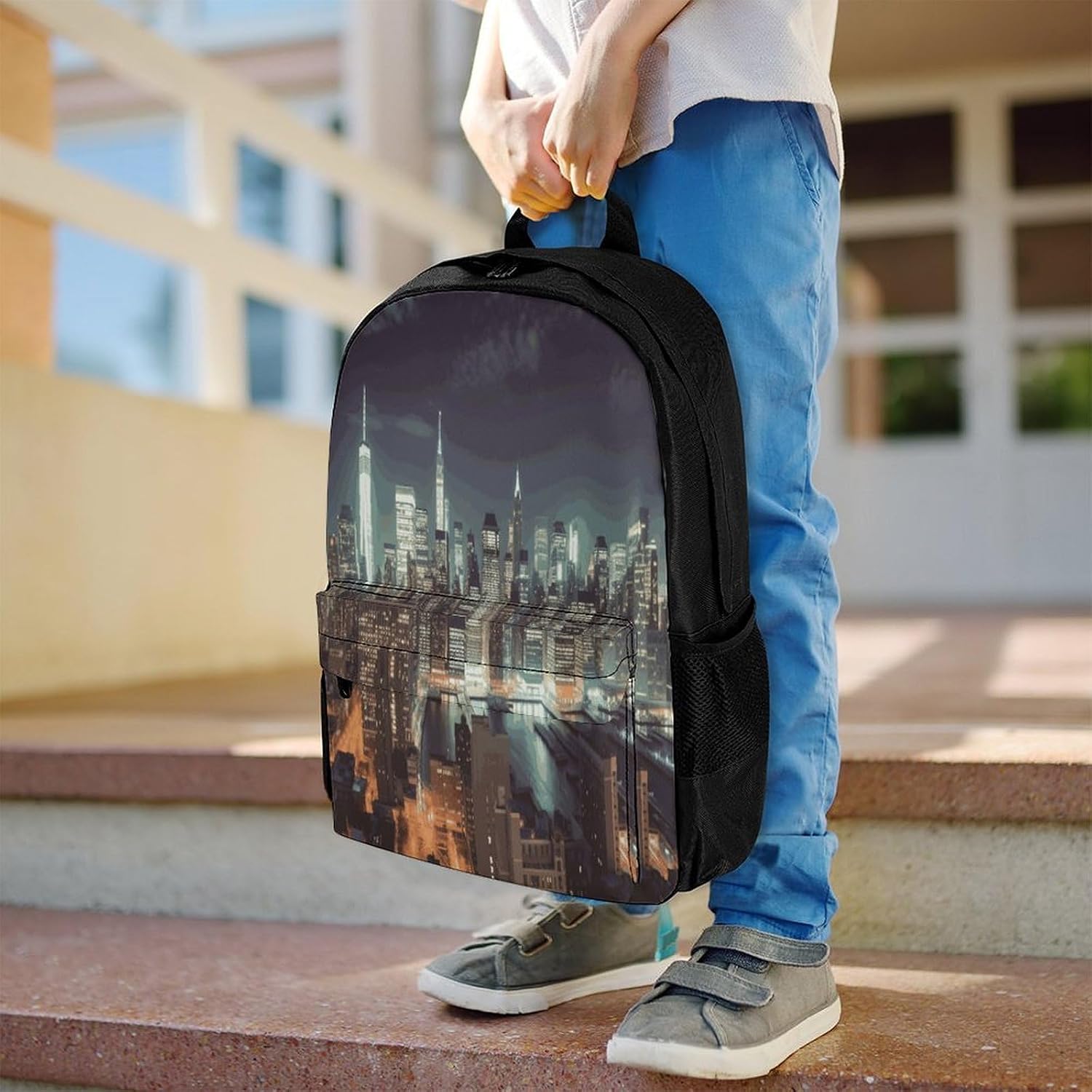 New York City Backpack Daypack Travel Backpack | Lightweight Casual Laptop Backpack for Women Men Aesthetic Travel Bag for Weekender Business Hiking Outdoor