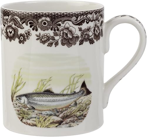 Miniatura 4 de Spode Taza Woodland, faisán, 16 onzas, taza de café con asa para bebidas calientes, ideal para té, chocolate caliente y otras bebidas calientes,