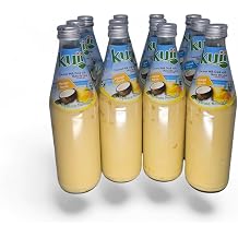 Kuii Premium Coconut Milk Drink With Nata de Coco Mango Flavor 12 Case Pack 485 Ml-16.3 Oz