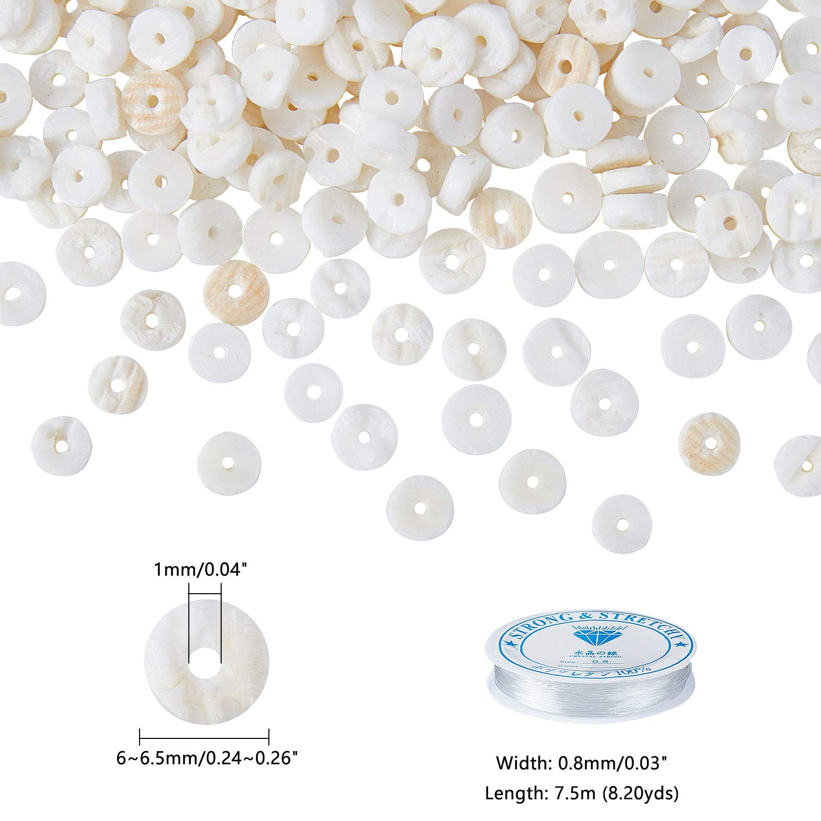 PH PandaHall 1000pcs Paillettes En Forme De Coquillage Paillettes En