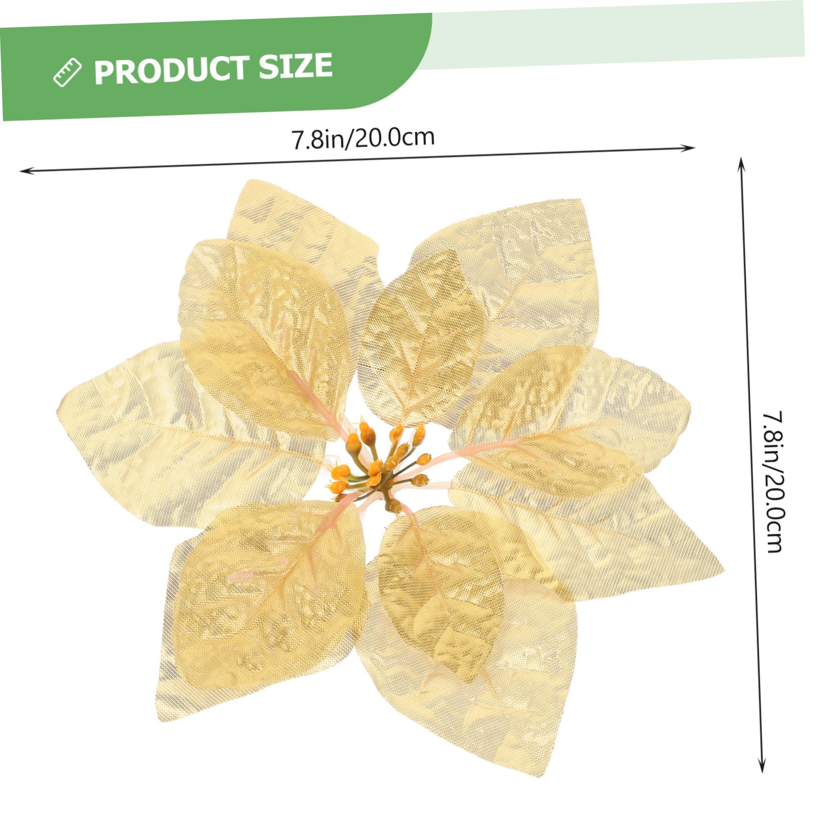 ifundom 84piezas Flores Artificiales De Poinsettia Falsas para Decoraciones Navideñas para Árboles Guirnaldas y Fiestas De Navidad