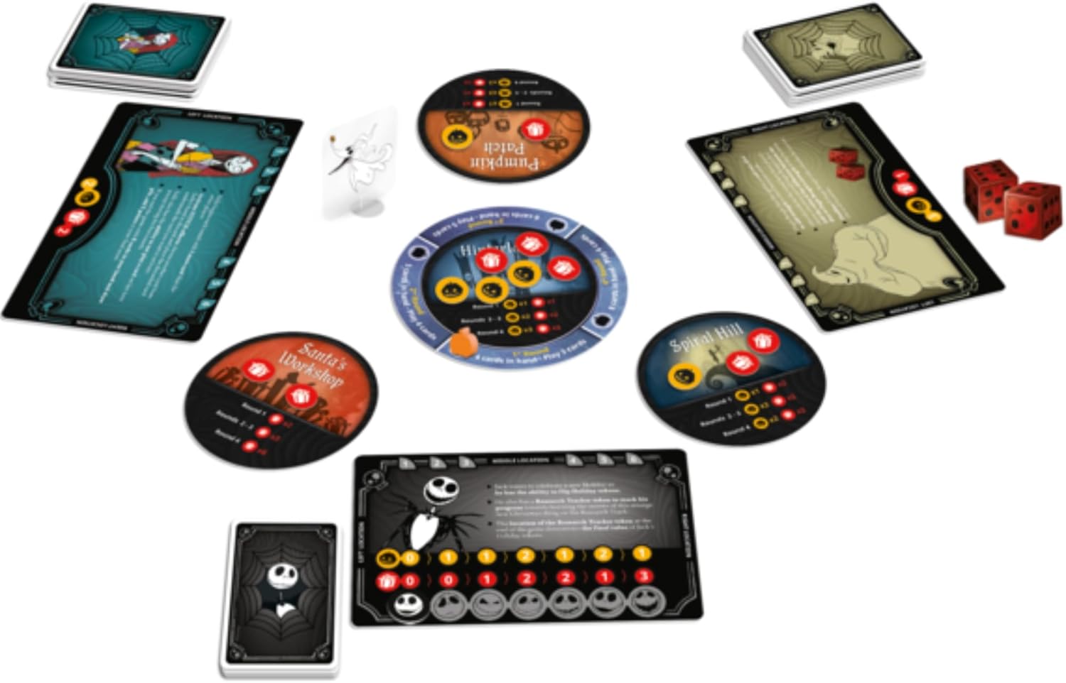 Nightmare Before Christmas Card Game - Quick Tactical Game with Unique Character Decks for Ultimate Holiday Wins, Fun Family Game, Ages 10+, 2-6 Players, 30-45 Min Playtime, Made by Mixlore