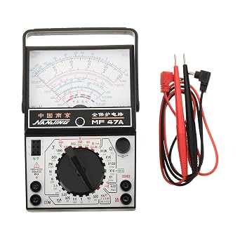Fielect Digital Multimeter Electrical Tester Multi Tester with DC AC Voltmeter Ohm Volt Amp Diode Voltage Tester with Test Probes,MF47A