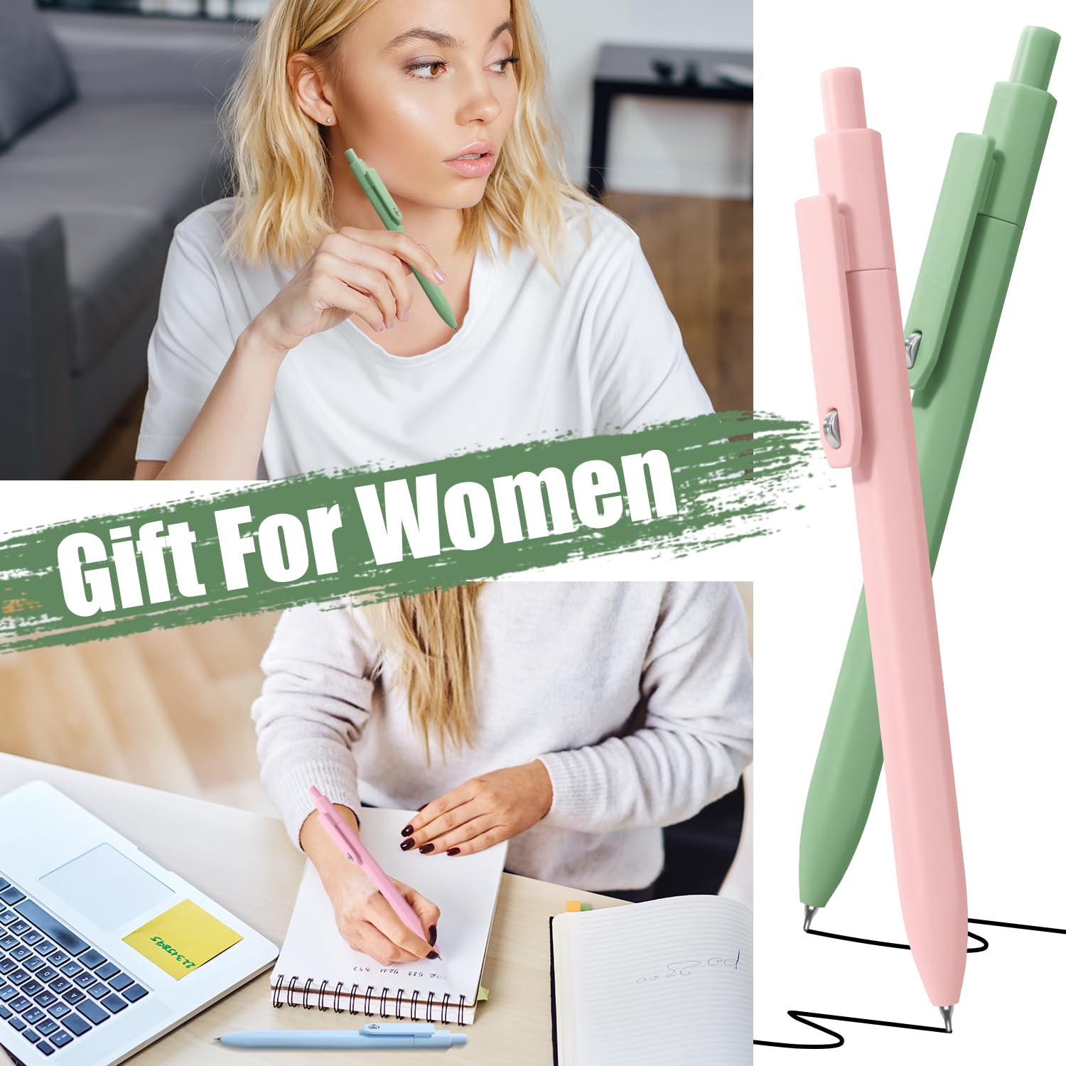 Vitoler Gel Pens 8 pcs Cute Pens Black Ink 0 5 mm Fine Point Smooth Writing Pen Quick — view 7