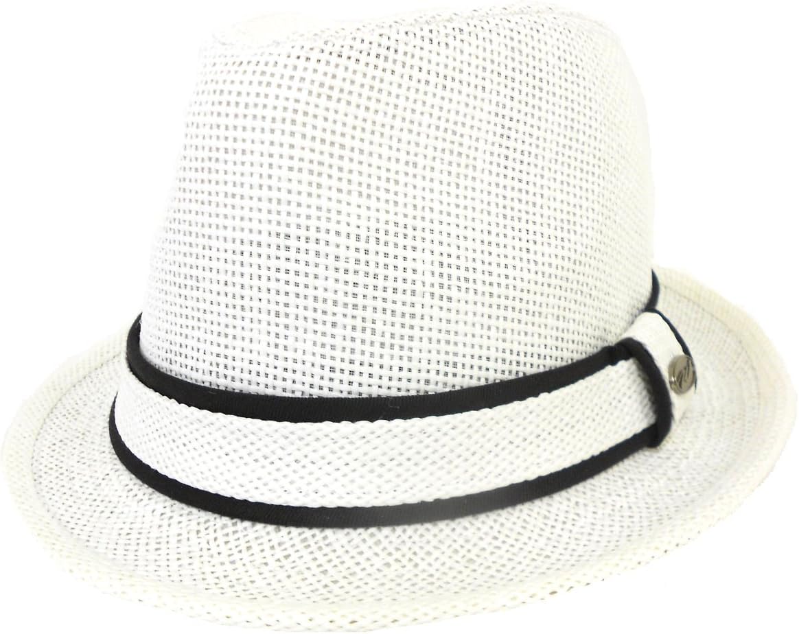 Fedora Wave / White / Black & White Band / Tuff on Him Hot on Her