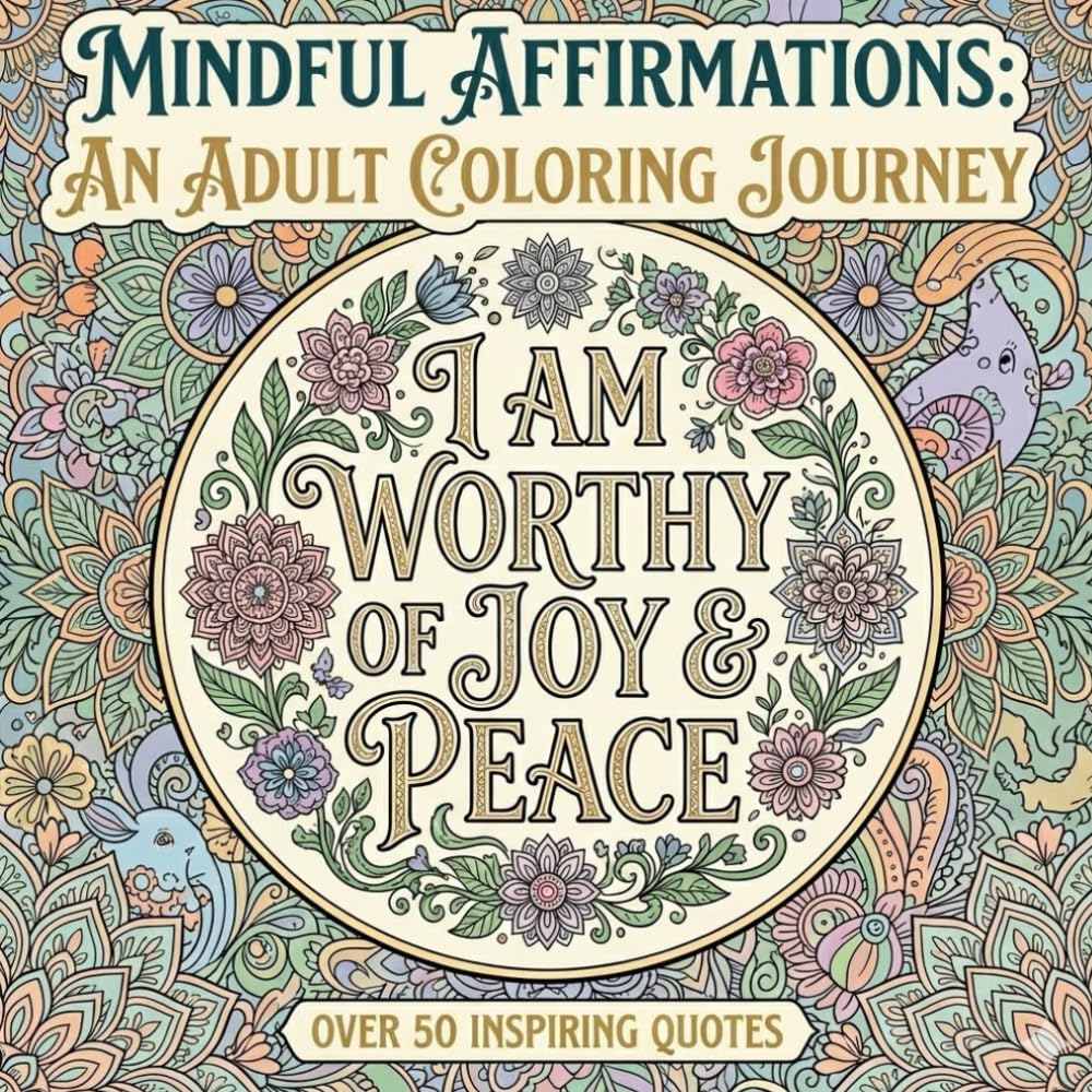 Affirmation Quotes Adventure: An Inspirational Colouring Experience Featuring Beautiful Patterns and Uplifting Words