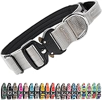 Vista 27 de TSPRO Collares Premium para Perros Collar Táctico para Perro con Parche y Hebilla de Metal de Liberación Rápida de Servicio Pesado Duradero Grueso