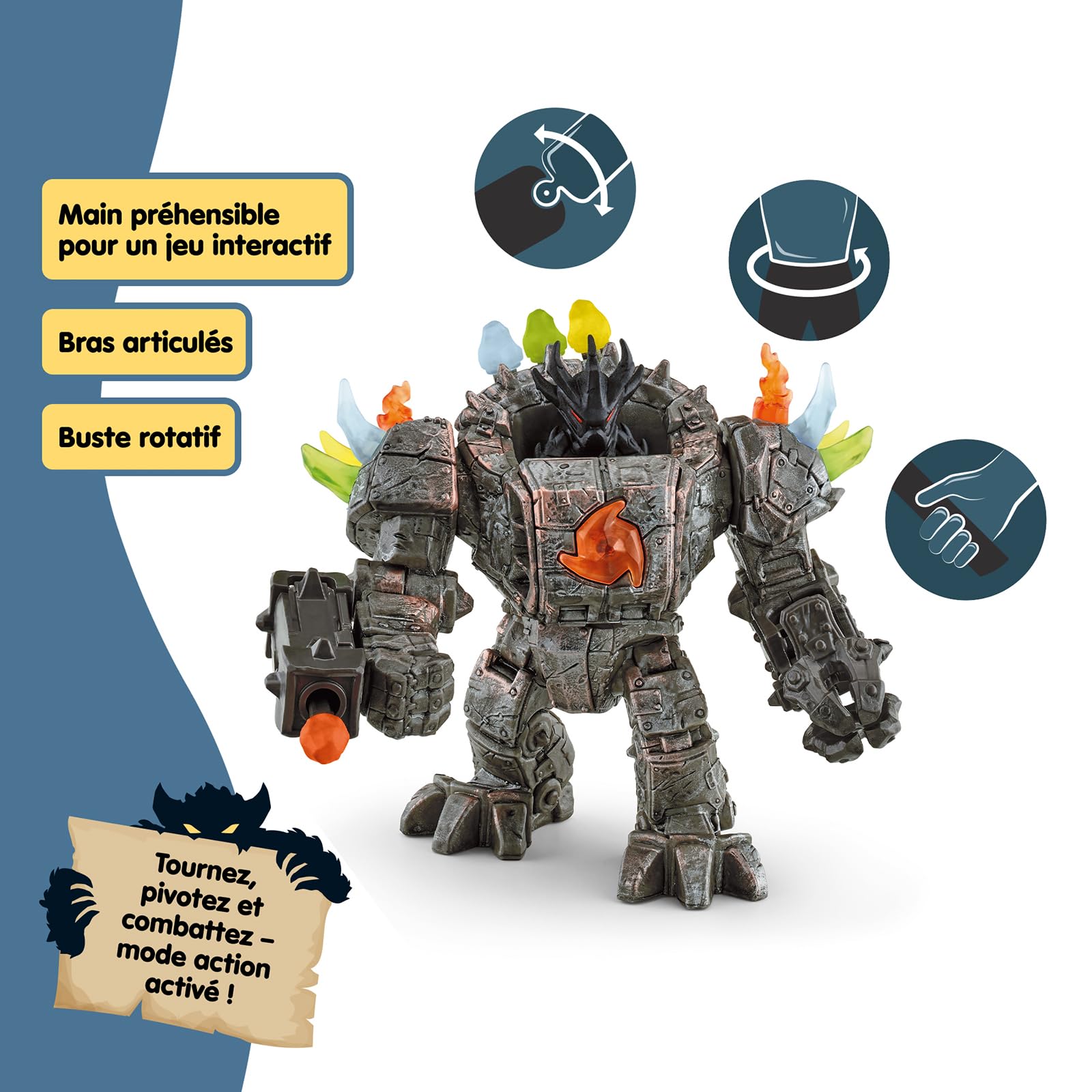 Schleich ELDRADOR | Robot Master avec Mini Creature 42549 | Coffret avec Figurines, Nombreuses Fonctions et Accessoires | Cadeau pour garçons et Filles | Coffret de Jeu à partir de 6 Ans | 20 pièces