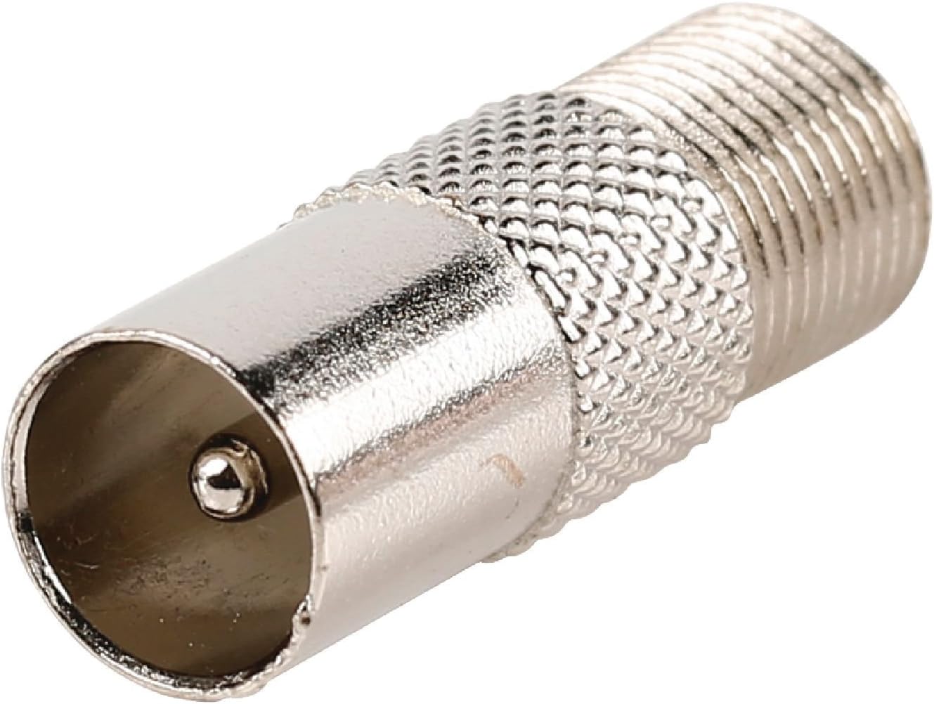 Kit Adaptateurs Antenne TV F Vers TV - 4 Pièces - Laiton Nickelé - Pour Câble Satellite, TNT, Prise Murale
