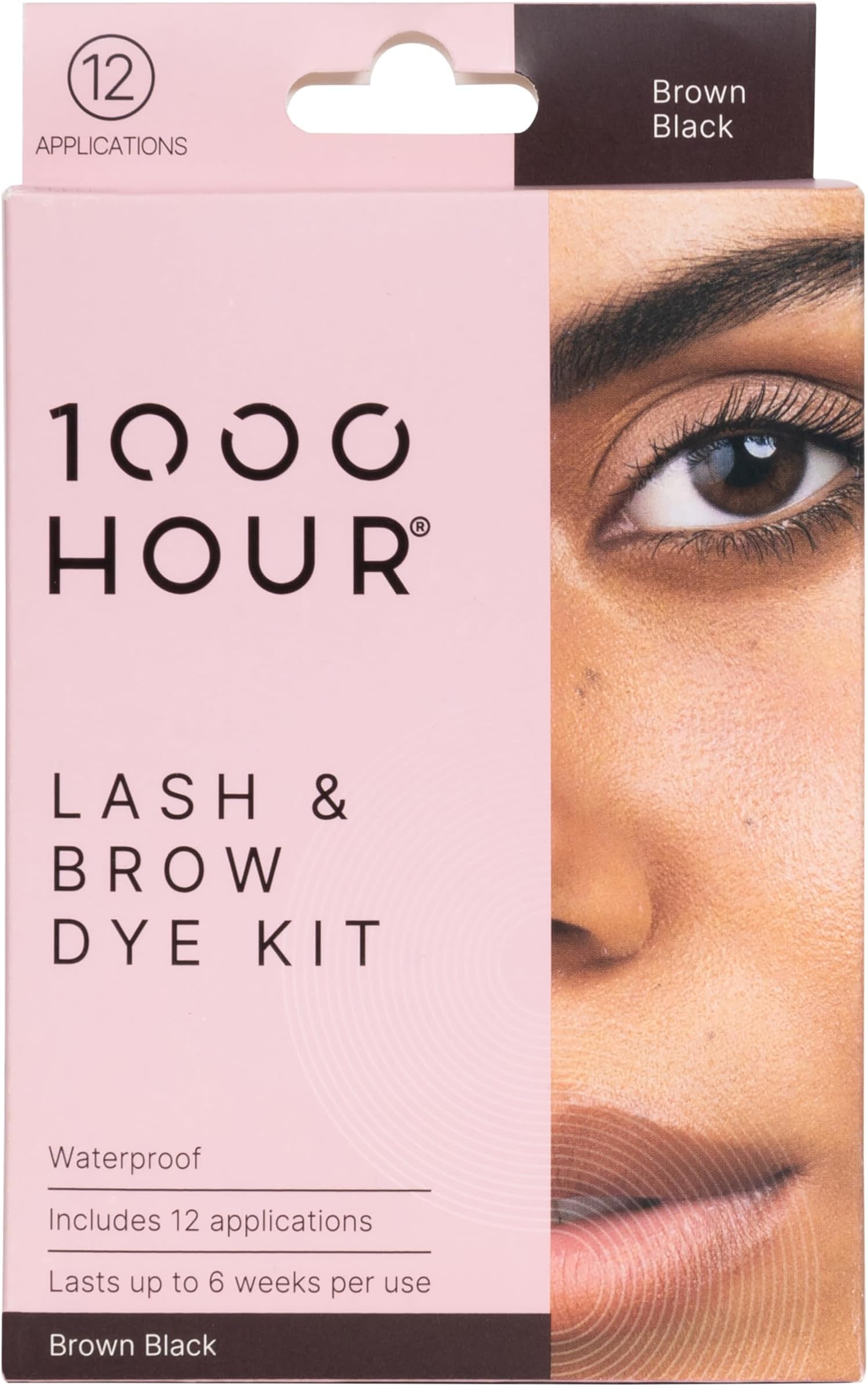 1000 Hour Professional Formula Lash & Brow Kit - Defined Brows w/a Long-Lasting Formula with Eyebrow Mascara - Brow Gel for Stunning Brows that Last Up To 6 Weeks with 12 Applications - Brown Black