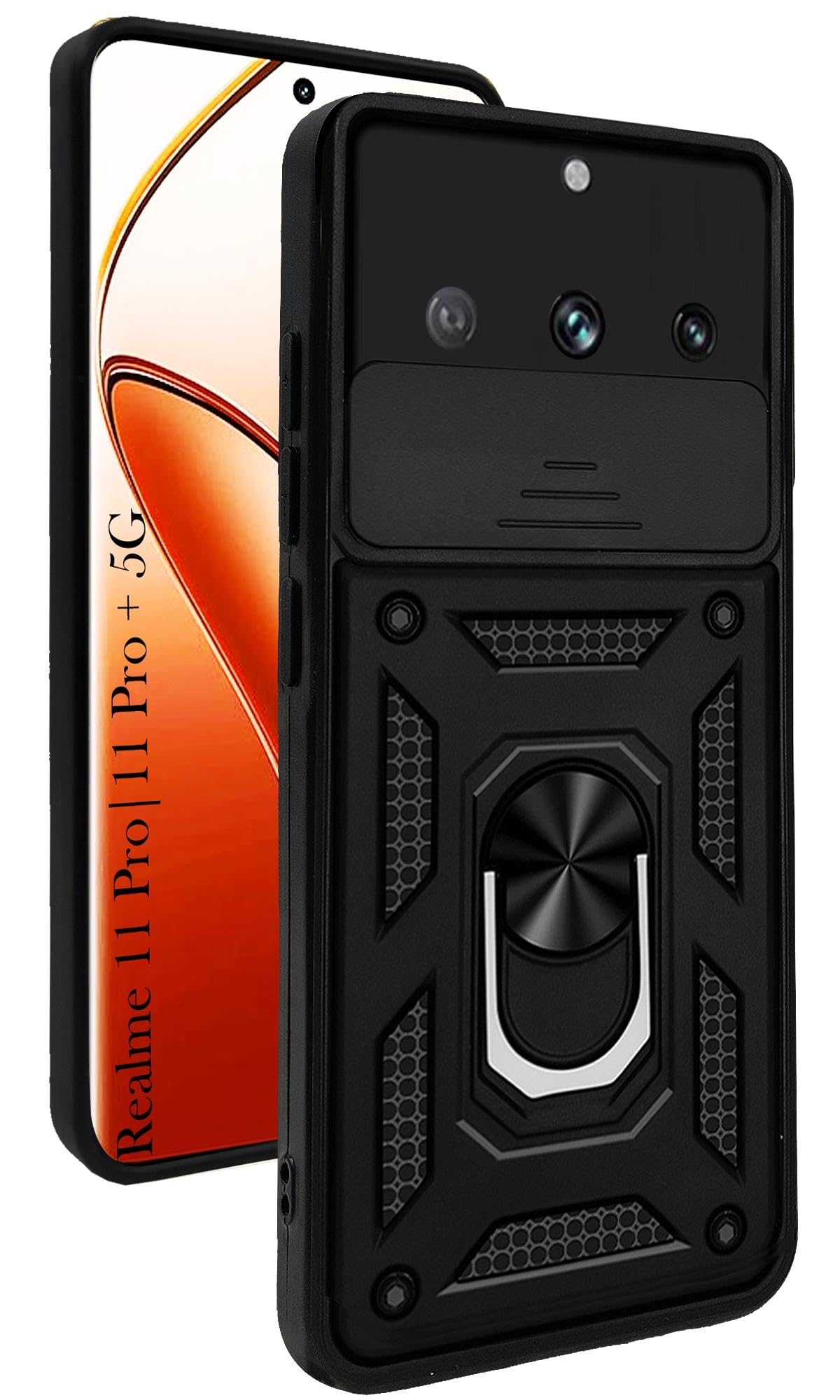 Jkobi Back Cover Case for Realme 11 Pro 5G |11 Pro Plus (Hybrid Dual Armor Polycarbonate | Carbon Black) (B0CW9Q3QQB) Amazon Price History, Amazon Price Tracker