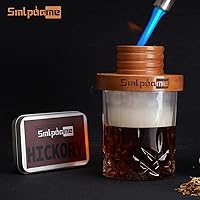 Vista 6 de Kit de ahumador de whisky con antorcha, ahumador de bebida bourbon Old Fashioned con virutas de madera de 4 sabores, regalos de cumpleaños y Día