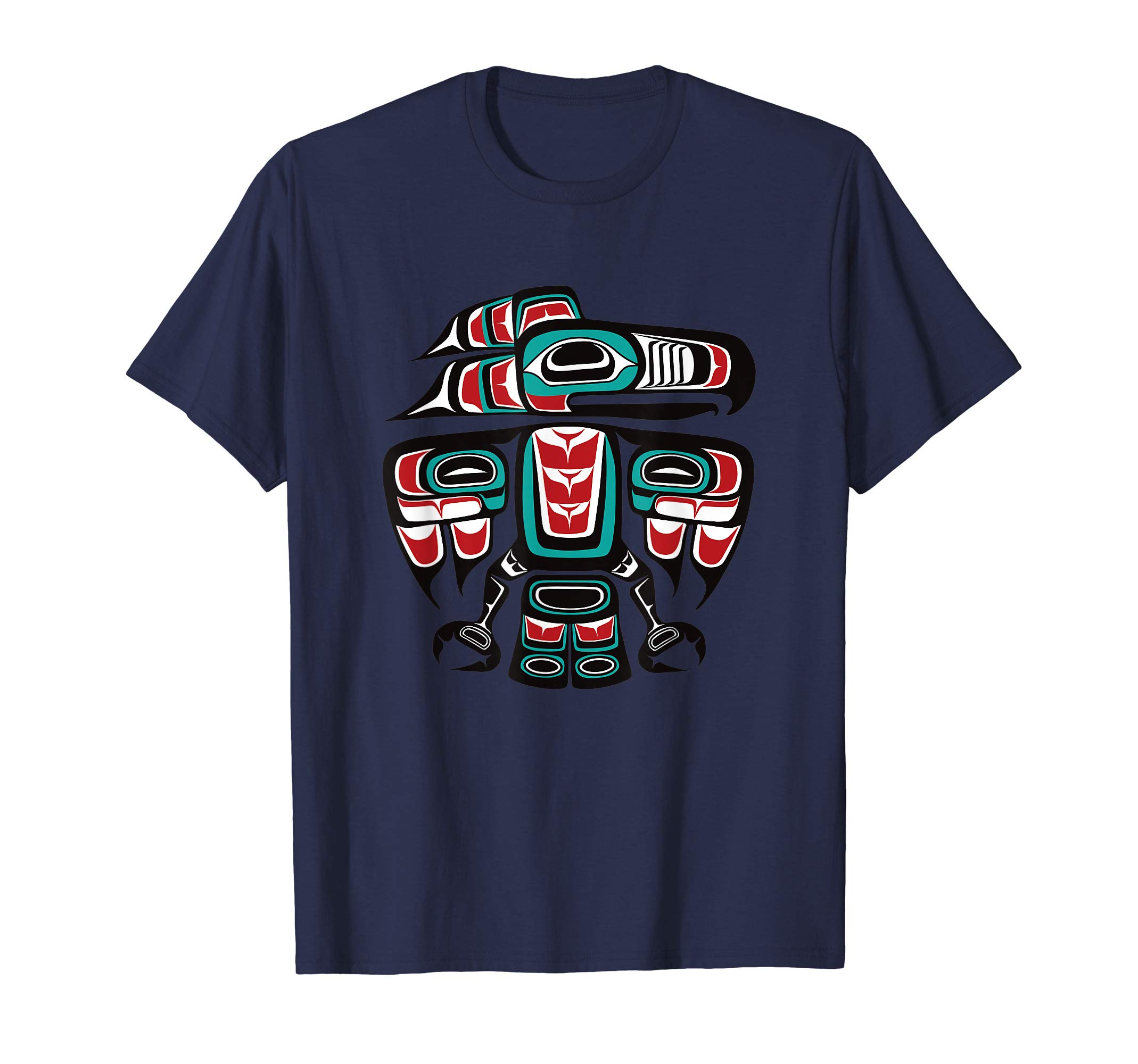 Northwest Pacific Haida Tlingit Native Raven Totem T-ShirtOEKO-TEX STANDARD 100